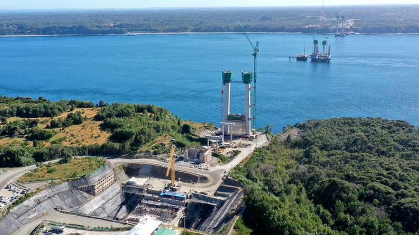 Chile: Construcción de Puente Chacao tiene un 48% de avance físico