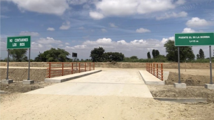 MTC culminó la ejecución de 58 puentes en ocho departamentos del país
