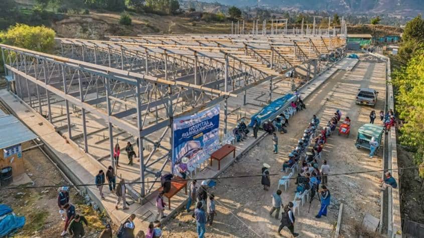 Reinician construcción del hospital de contingencia de Bambamarca en Cajamarca