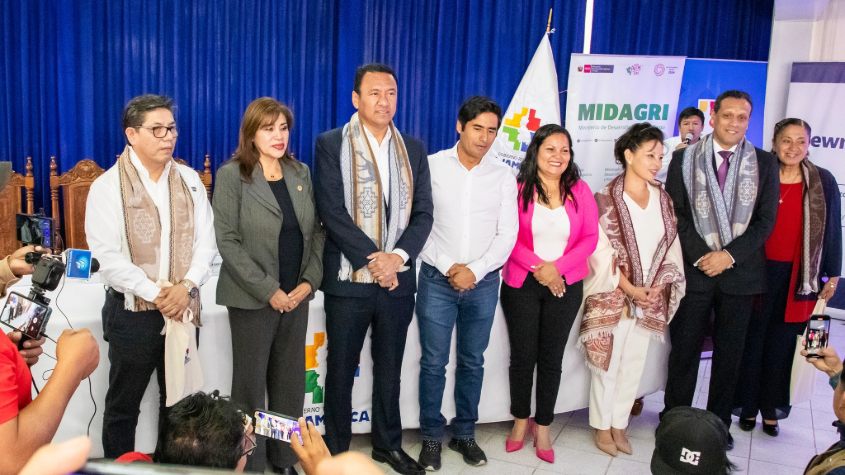 Firman memorándum de entendimiento para construcción de represas en Cajamarca