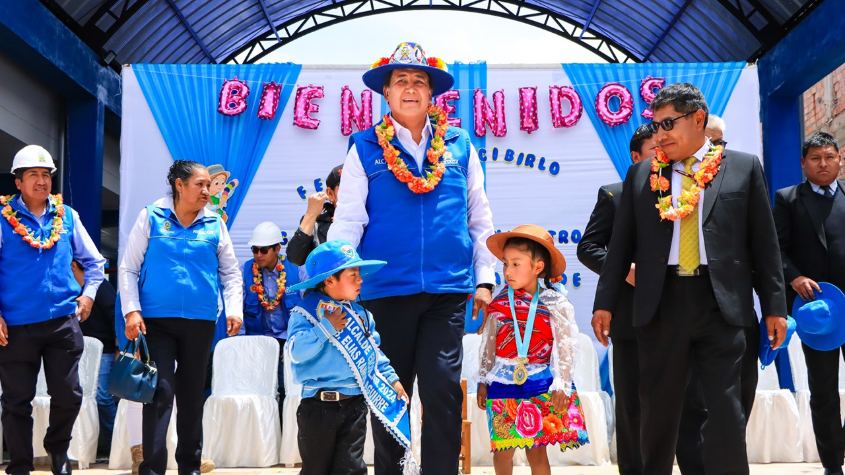 Entregan infraestructura educativa de la I.E.I N°321 Jorge Chávez en Juliaca