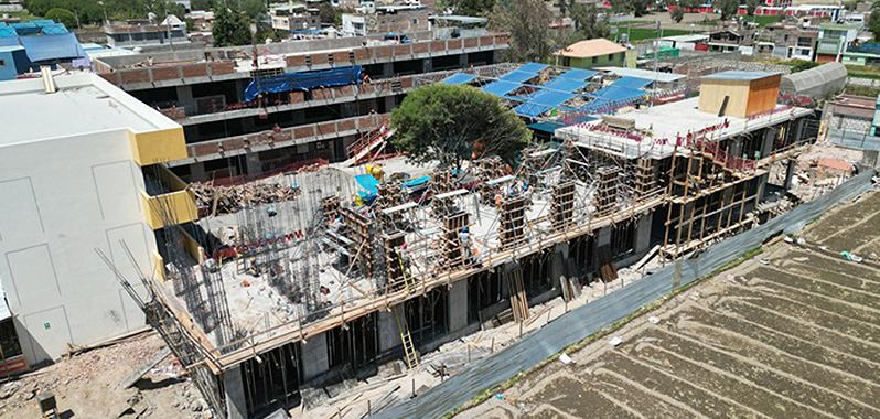 Arequipa: Construyen moderna infraestructura educativa en Characato