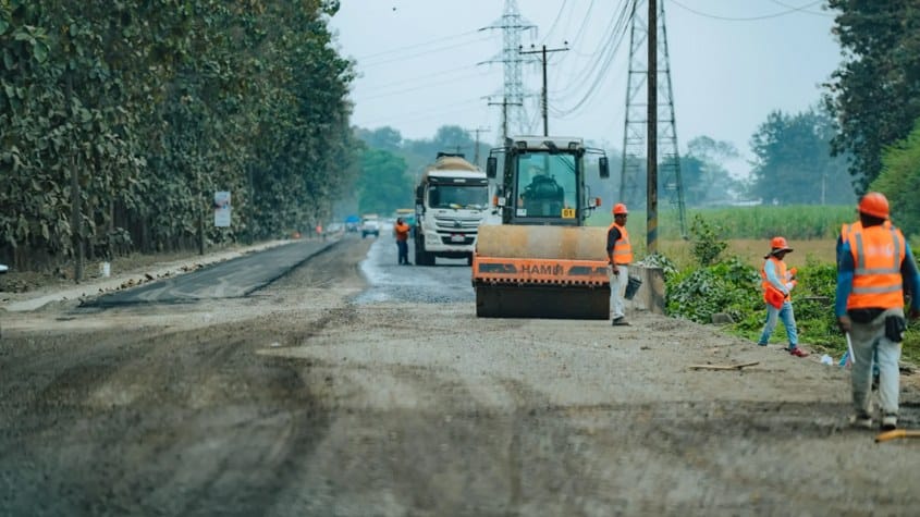 Ecuador: Nueva vía de Naranjito a Marcelino Maridueña registra avance del 60%