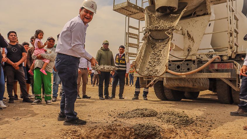 inicio de obras pistas veredas