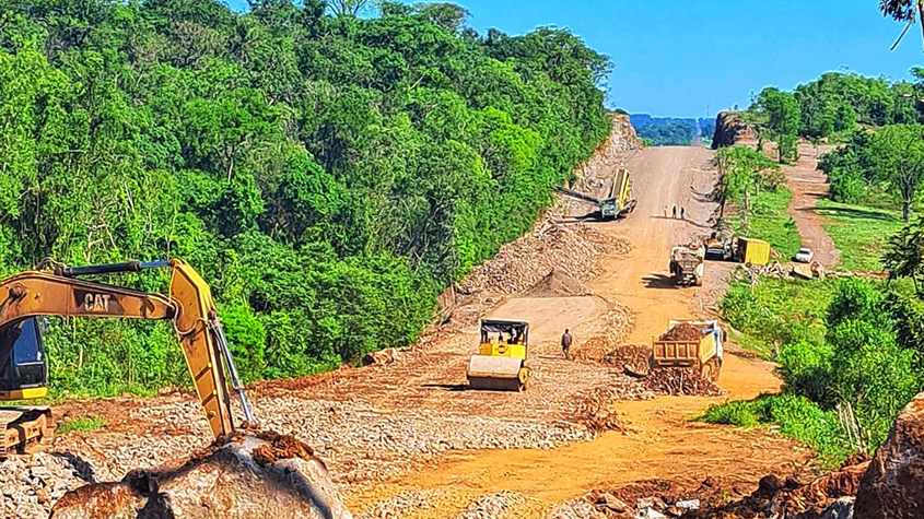 Paraguay: Nueva ruta Cambyretá-Puerto Campichuelo registra avance del 93%