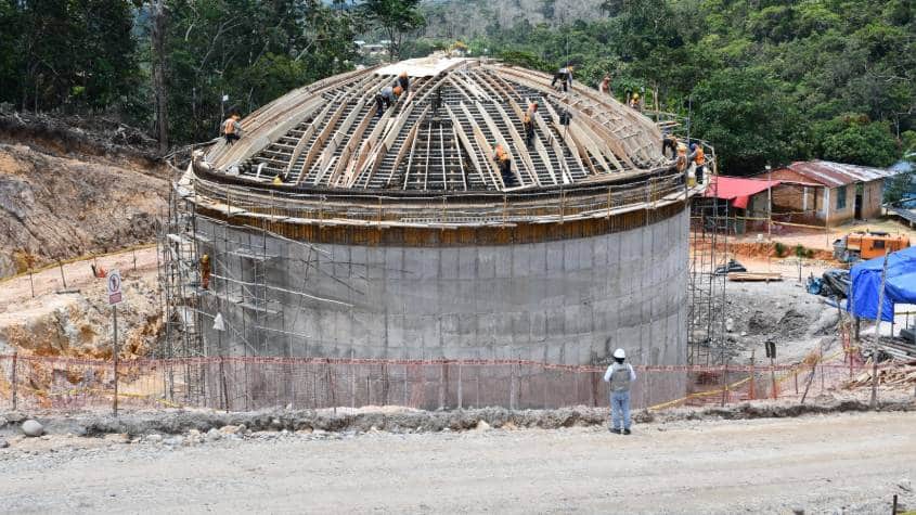 Continúan trabajos del sistema de agua potable de Juninguillo en Moyobamba