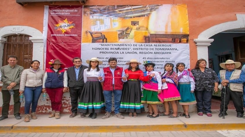 Gobierno regional de Arequipa invierte S/ 140 millones en infraestructura en La Unión