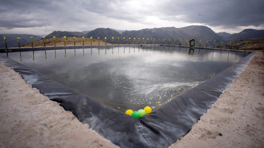 Construyen 08 reservorios de agua en Áncash para impulsar actividades agropecuarias