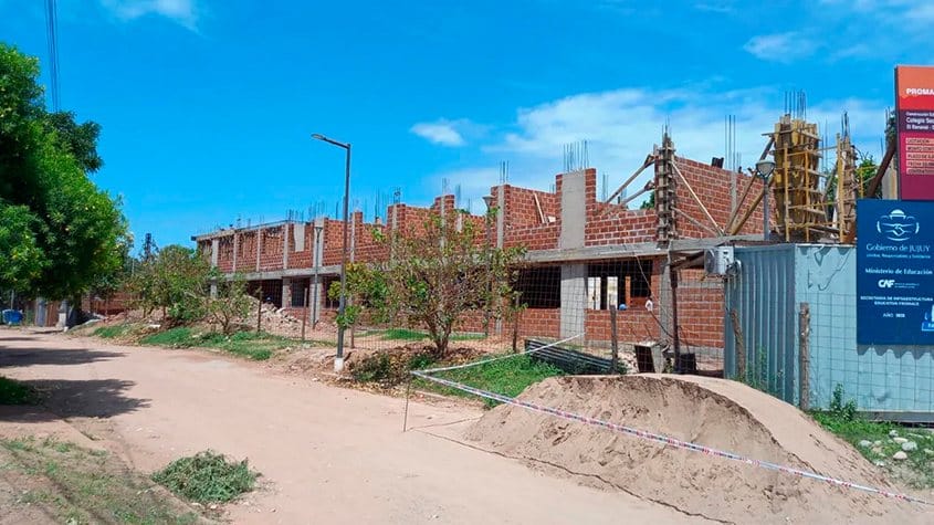Argentina: Avanza construcción del Colegio Secundario N°27 de El Bananal