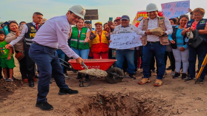 Lambayeque: Inician obra de pistas y veredas en Tumán