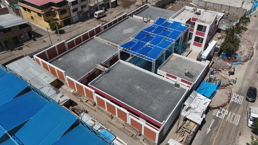 Arequipa: Obra de la I.E.I. San Luis Stromme presenta 70 % de avance