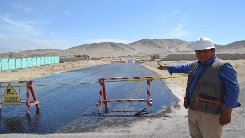 Arequipa: Inician asfaltado de vía La Nueva Molina