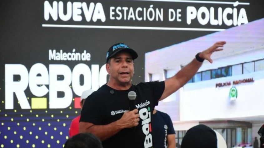 alcalde char colombia anunciando proyecto