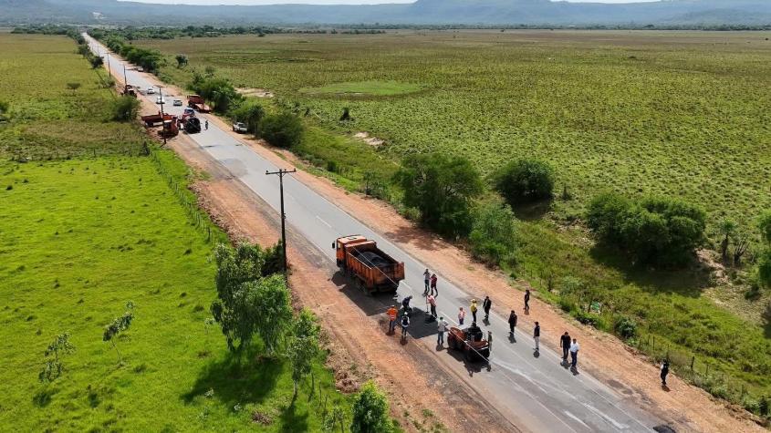 Paraguay: Concluyen trabajos de bacheo en tramos estratégicos de la ruta PY02