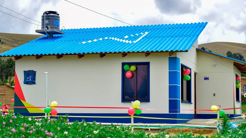 fachada de vivienda digna