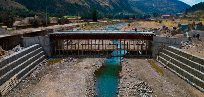 Huancavelica: Construcción del Puente Troncoso registra avance del 91.42%
