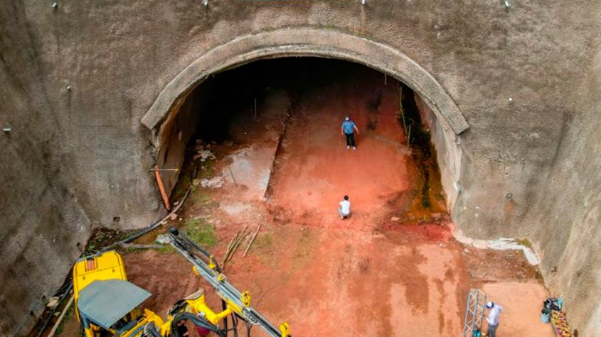construcción de túnel