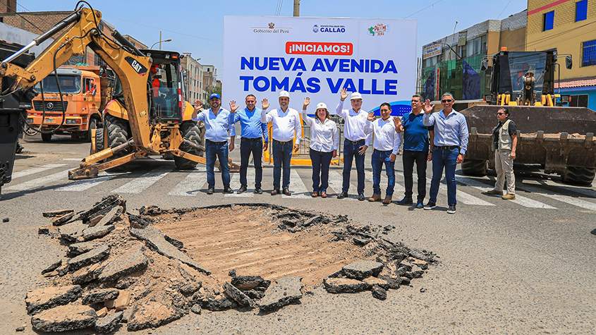 Callao: Inician obra de Nueva Avenida Tomás Valle valorizada en S/ 28 millones