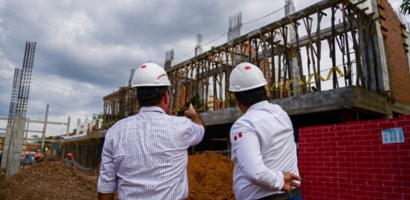 Avanzan la construcción de 40 nuevos colegios en Ucayali