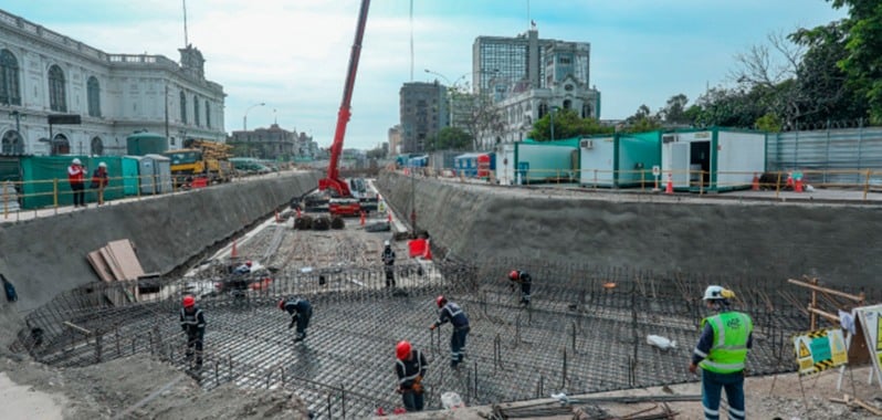 construcción de estación central