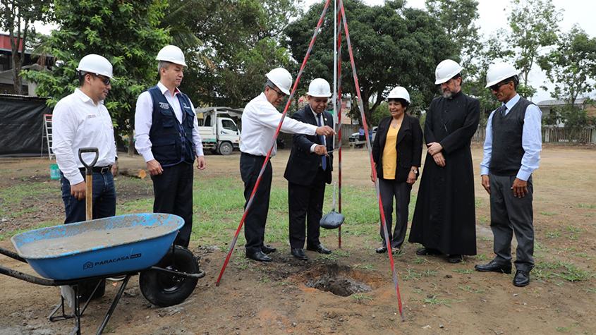 San Martín: Construyen nuevas aulas en la I.E. 00491 de Moyobamba