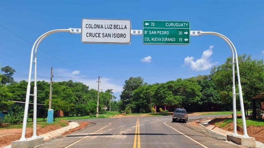 Paraguay: Señalizan nueva ruta entre San Pedro y Canindeyú