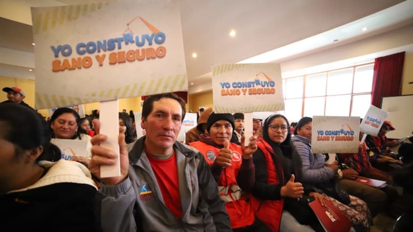 Cusco: MTPE impulsa la campaña “Yo construyo sano y seguro”