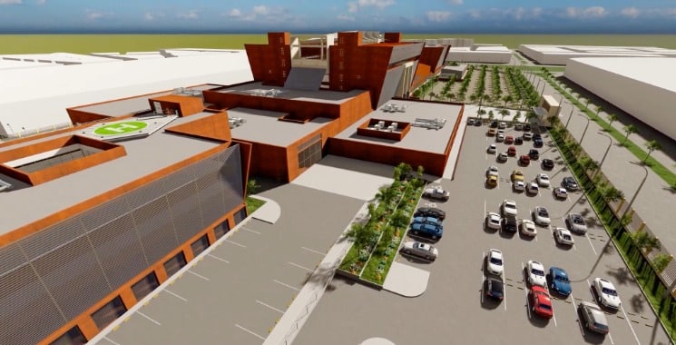 3d de proyecto de hospital
