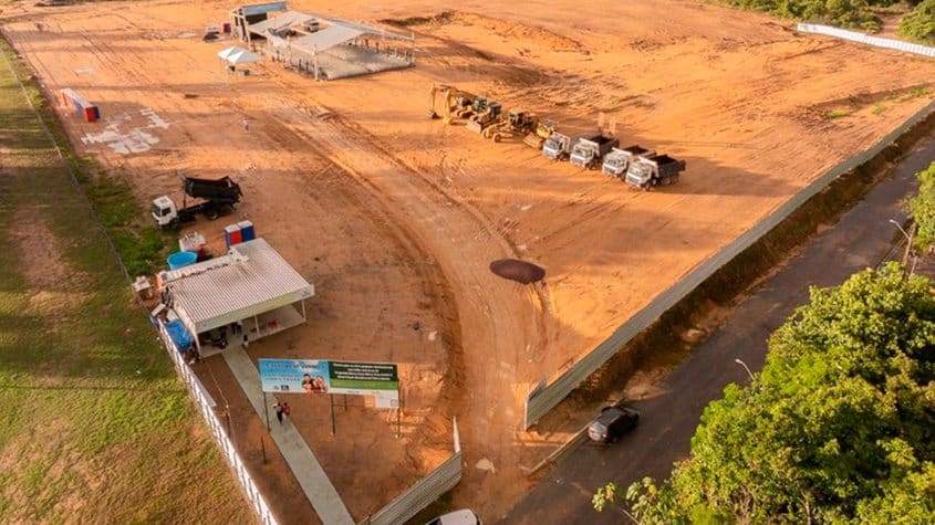 terreno donde se construirán viviendas