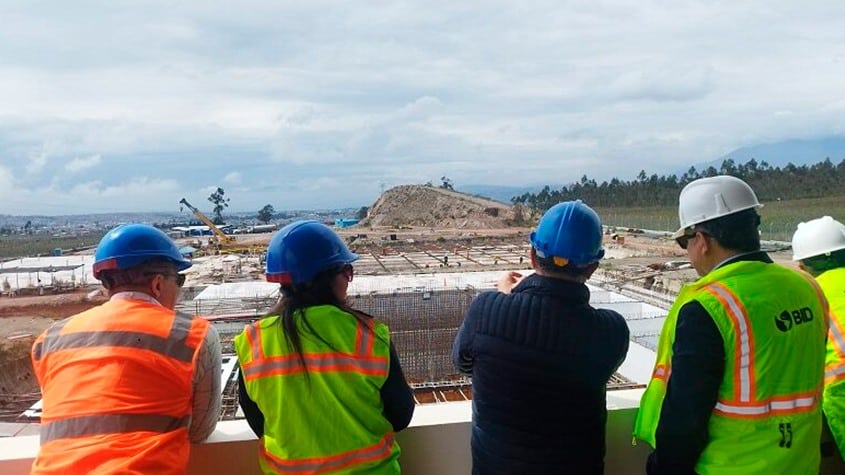 Ecuador: Planta de Agua de Calderón alcanza el 44% de ejecución