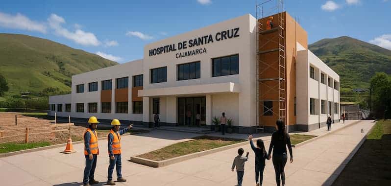Hospital de Santa Cruz en construcción