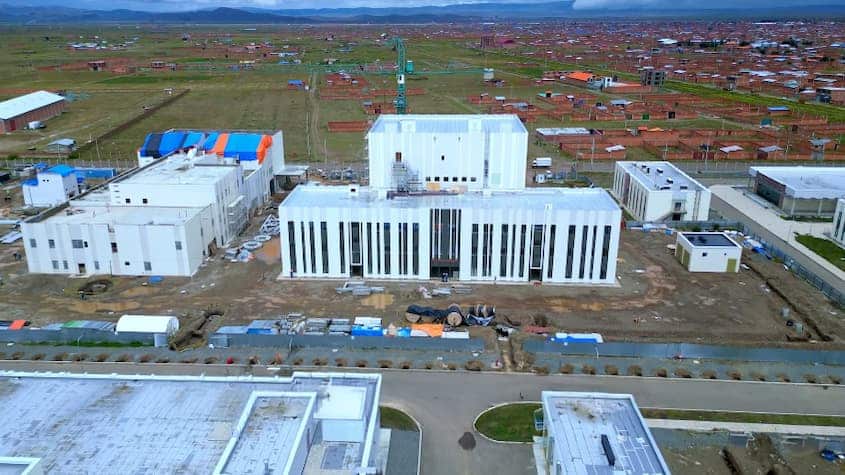 La imagen muestra el avance en la construcción del Laboratorio de Radiobiología y Radioecología en Bolivia.