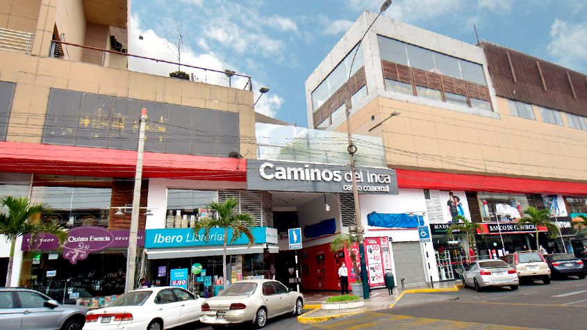 fachada de centro comercial caminos del inca