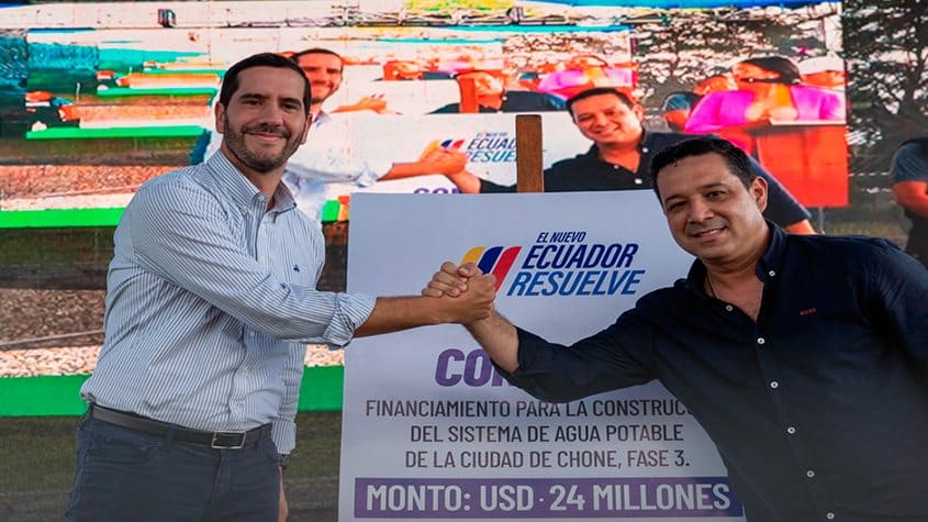 Ecuador: Entregan US$ 24 millones para mejorar sistema de agua potable en Chone