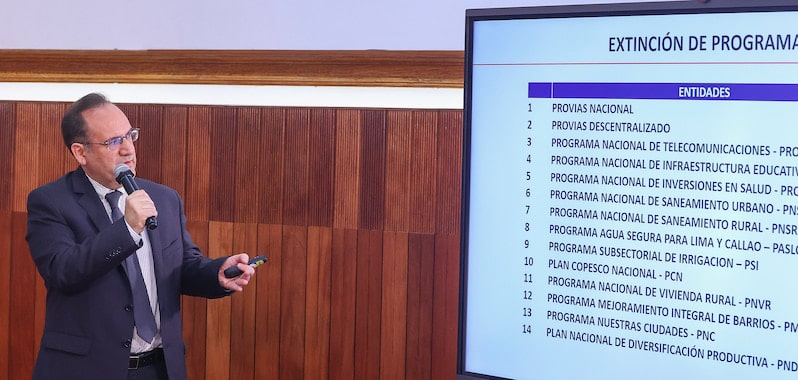 MEF anuncia eliminación de 14 programas para incorporarlos a la ANIN