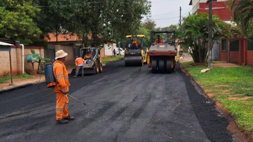 Paraguay: Plan Central 2 avanza con obras en cinco calles de San Lorenzo