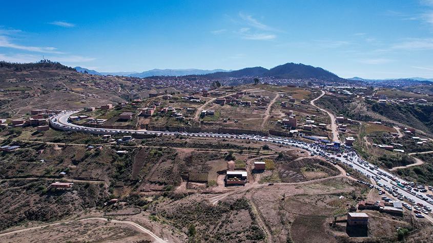 inauguración de carretera