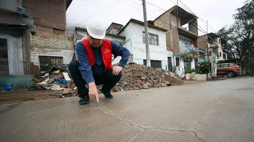 Obra vial presenta deterioro