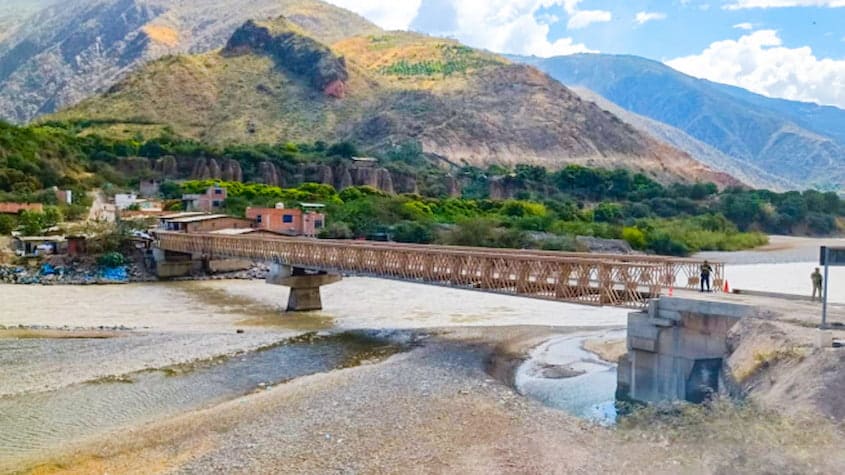 reforzamiento del puente Chagual