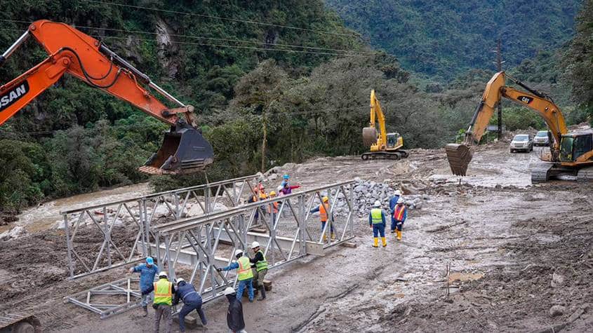 instalación de puente