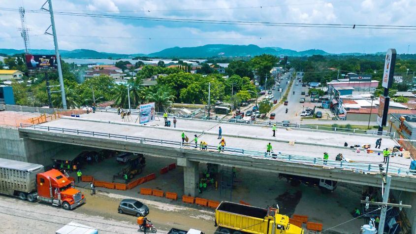 Honduras: Construcción del intercambiador vial Villanueva – San Manuel cuenta con 85% de avance