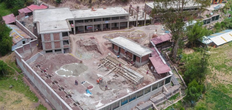 Cusco: Obras del instituto Virgen de Natividad de Paruro tienen un avance del 67%