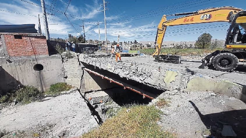 Arequipa: Deficiencias en expediente técnico del puente Ernesto Ghunter podrían retrasar su construcción