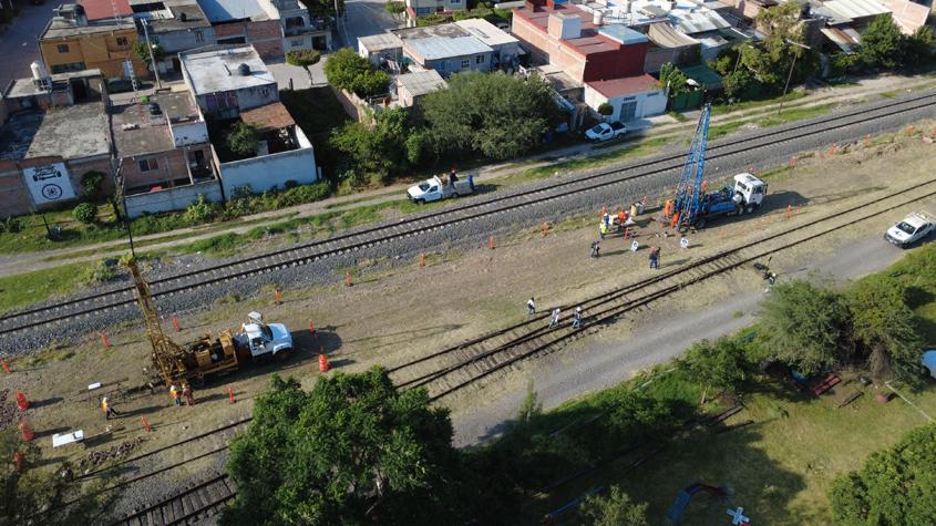 construcción de tren