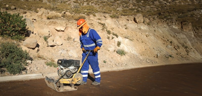 trabajos en carretera