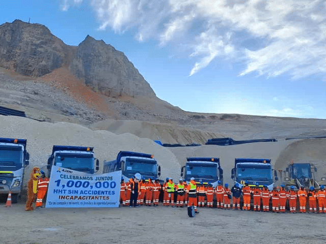 AJANI logra un millón de horas seguras en la Unidad Minera Crespo