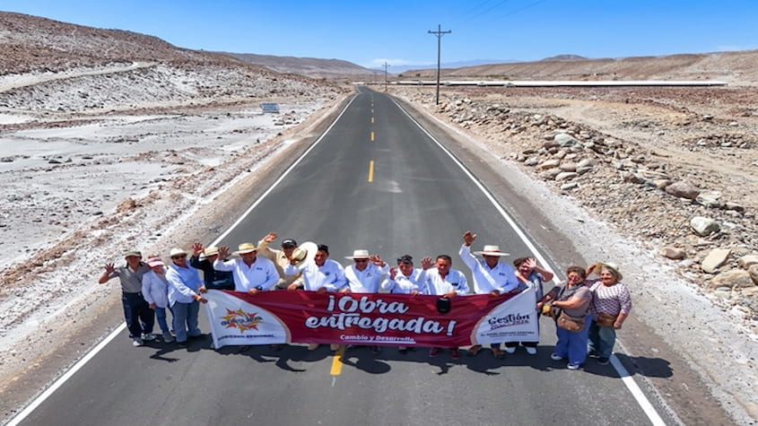Gobierno Regional de Arequipa entrega vía AR-75 que beneficiará a más de 5,600 personas