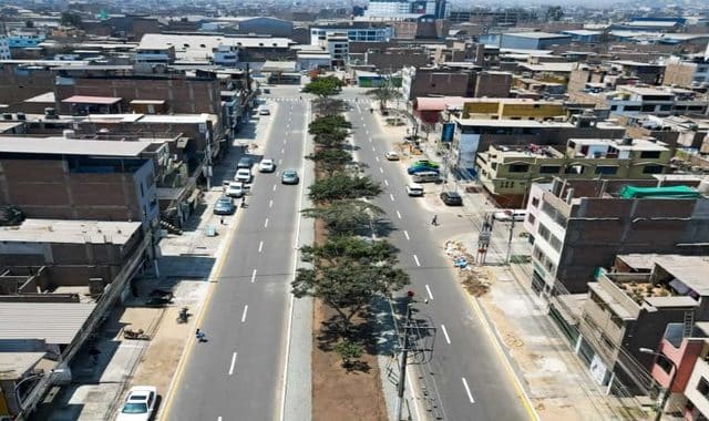 SJL: Obras en la Av. 13 de Enero alcanza 80% de avance