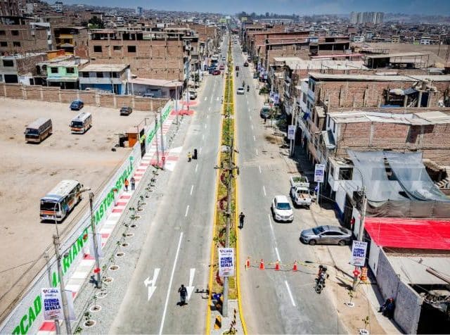 SJM: Entregan 1.8 km de pistas asfaltadas en la Av. Mariano Pastor Sevilla