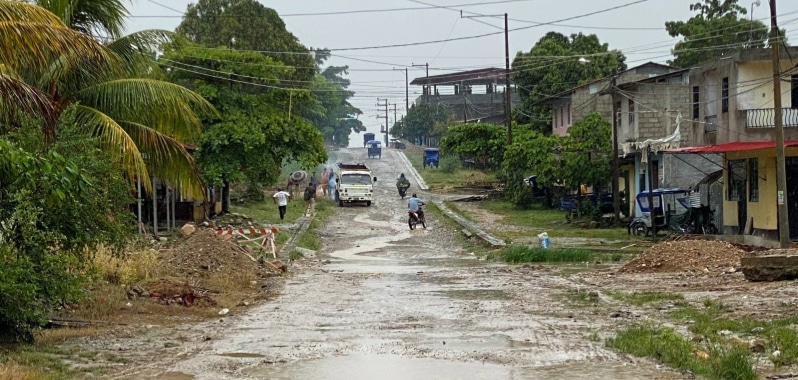 Asfaltado en San Martín